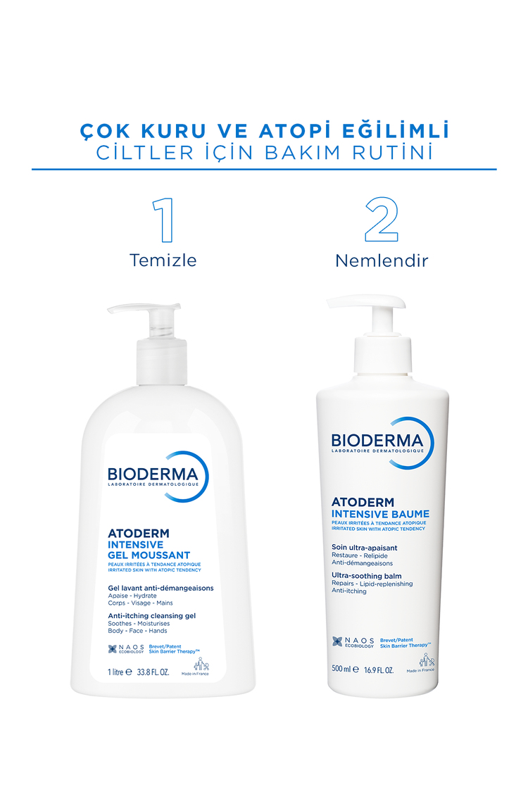 Atoderm Intensive Balm Çok Kuru Atopi Eğilimli Cilt Nemlendirici Onarıcı Krem Yetişkin, Çocuk 500 ml