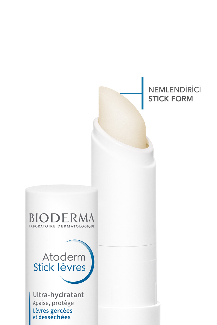 Atoderm Lip Stick Besleyici, E Vitamini ve Shea Yağı İçeren Nemlendirici Dudak Bakım Kremi 4 gr