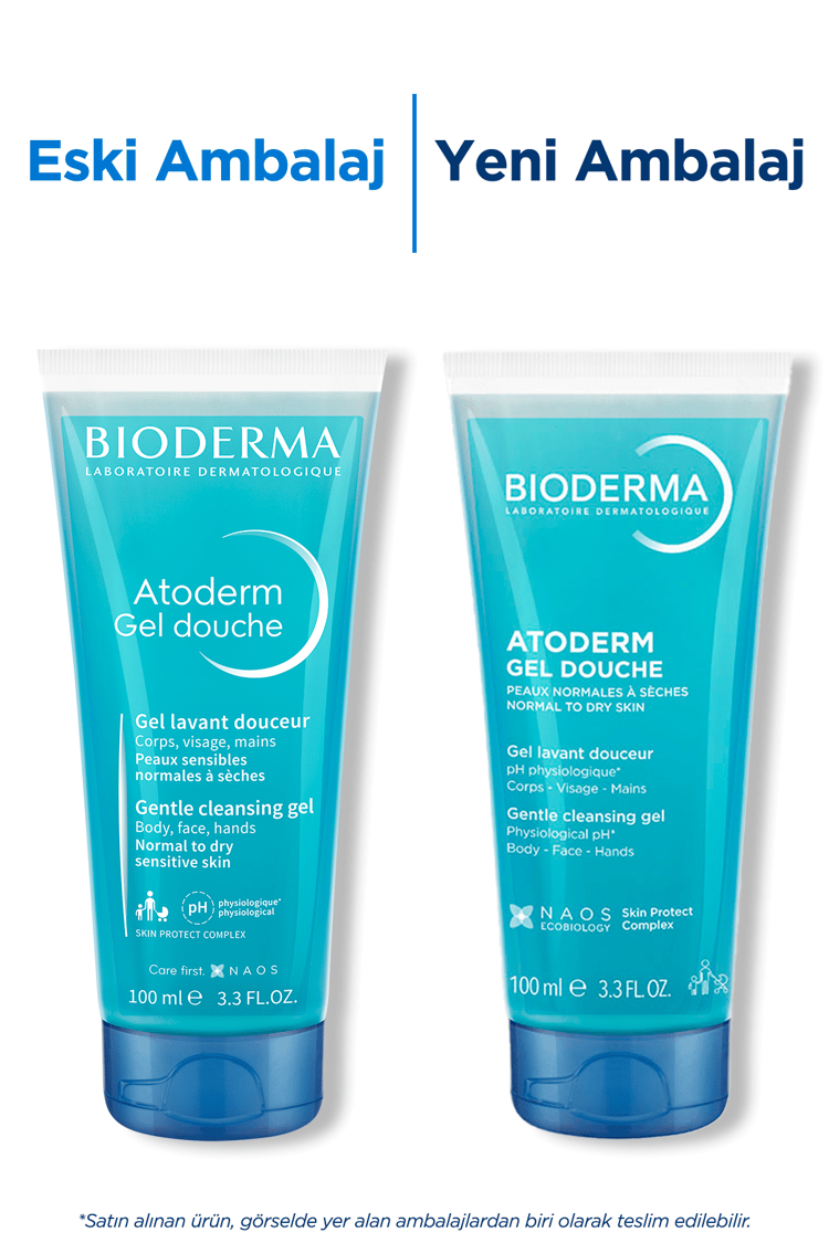 Bioderma Atoderm Shower Gel Kuru Ciltler için Nemlendirici Duş Jeli Çocuk, Yetişkin 100 ml