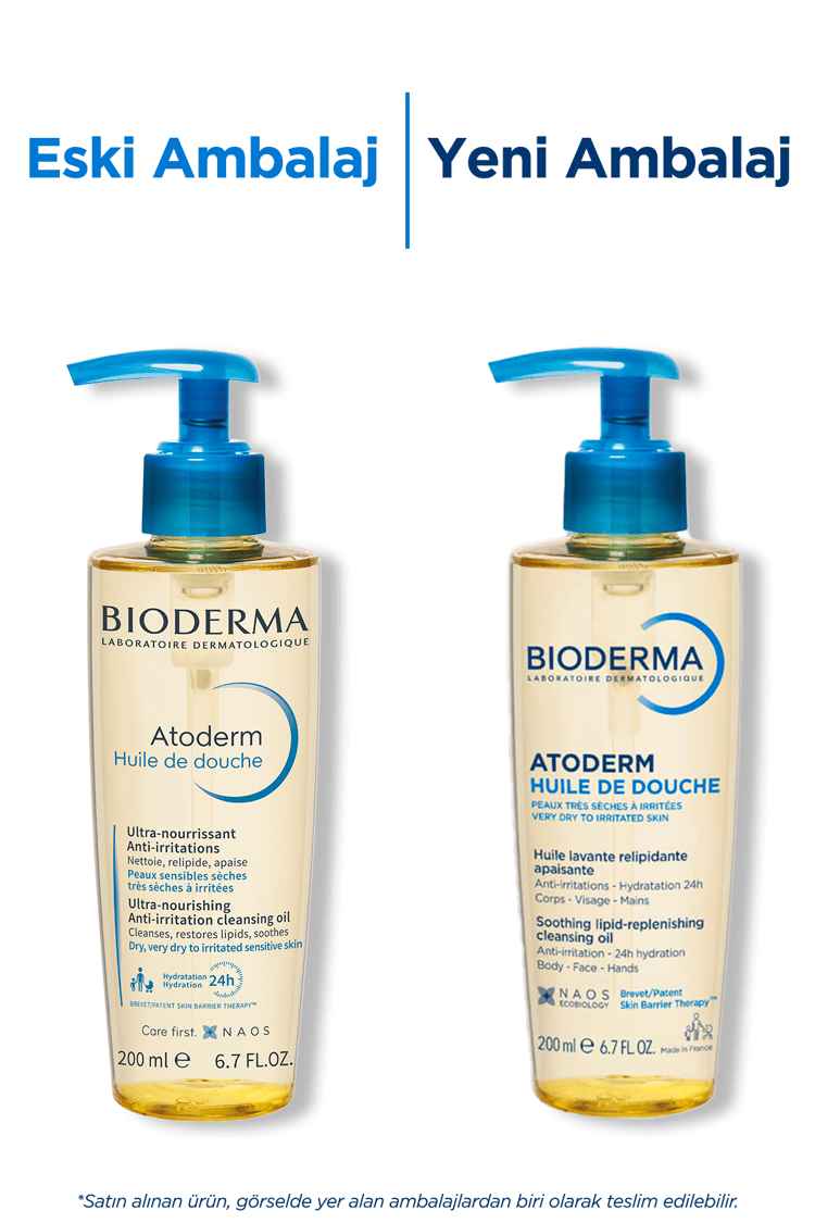 Bioderma Atoderm Shower Oil Çok Kuru Ciltler için Nemlendirici Besleyici Duş Yağı 200 ml