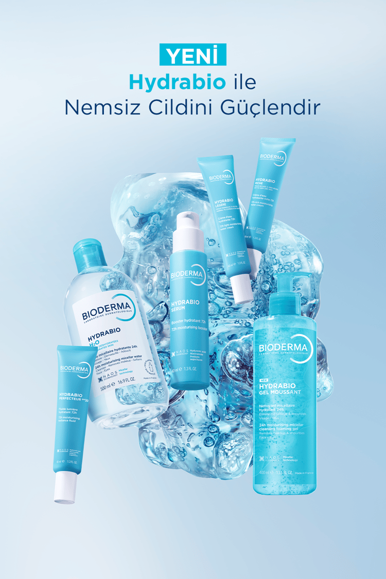 Bioderma Hydrabio Foaming Gel Tüm Ciltler Nemlendirici Etkili Yüz & Vücut Temizleme Jeli 400 ML