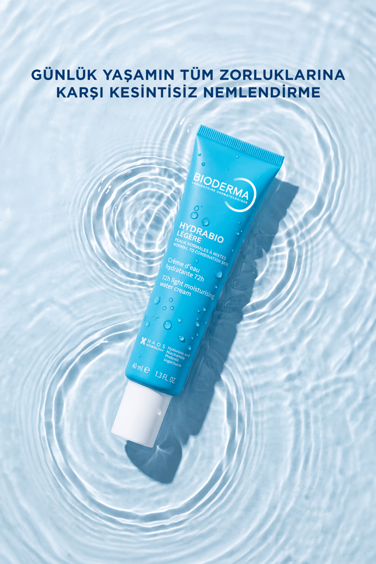 Bioderma Hydrabio Light Hyaluronik Asit İçeren Su Bazlı Nemlendirici Yüz Kremi 40 ML