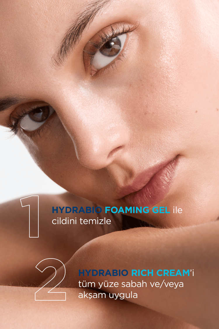 Bioderma Hydrabio Rich Kuru Ciltler için Su Bazlı Nemlendirici Yüz Bakım Kremi 40 ML