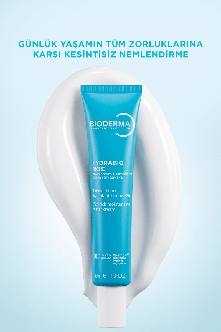 Bioderma Hydrabio Rich Kuru Ciltler için Su Bazlı Nemlendirici Yüz Bakım Kremi 40 ML