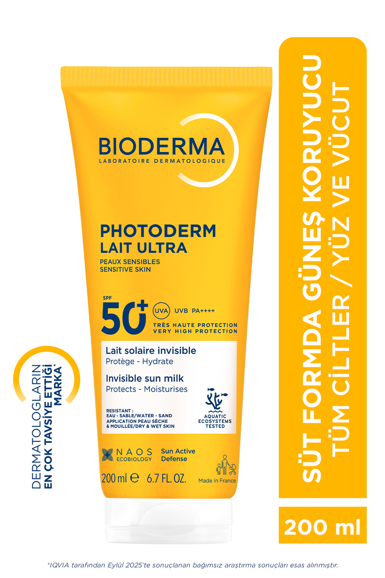 Bioderma Photoderm Lait Ultra SPF50+ Yüksek Koruma Süt Formda Güneş Kremi 200 ml