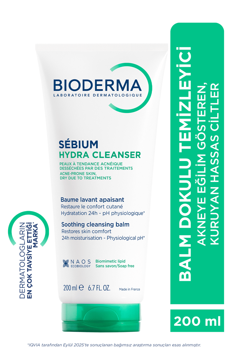 Bioderma Sebium Hydra Cleanser Akne Eğilimli Hassas Ciltler Balm Temizleme Jeli 200ml