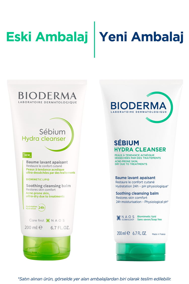 Bioderma Sebium Hydra Cleanser Akne Eğilimli Hassas Ciltler Balm Temizleme Jeli 200ml