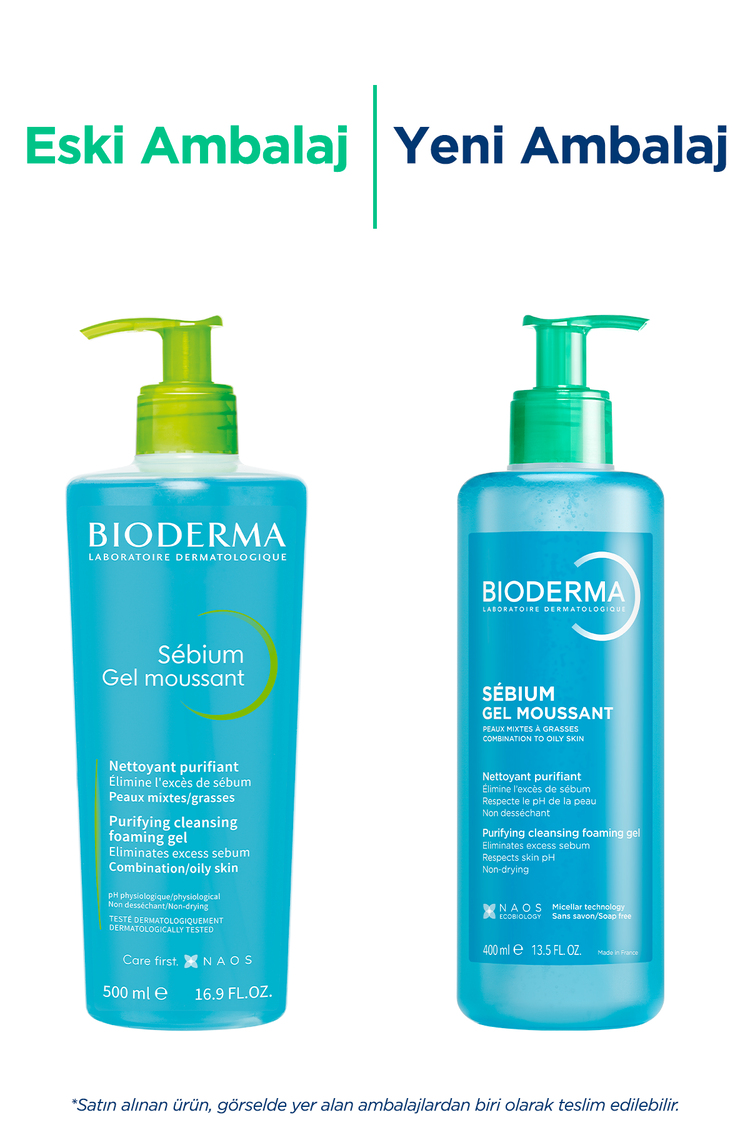 Bioderma Sebium Karma, Yağlı ve Akne Eğilimli Ciltler için Yüz, Vücut Temizleme Jeli 500 ml