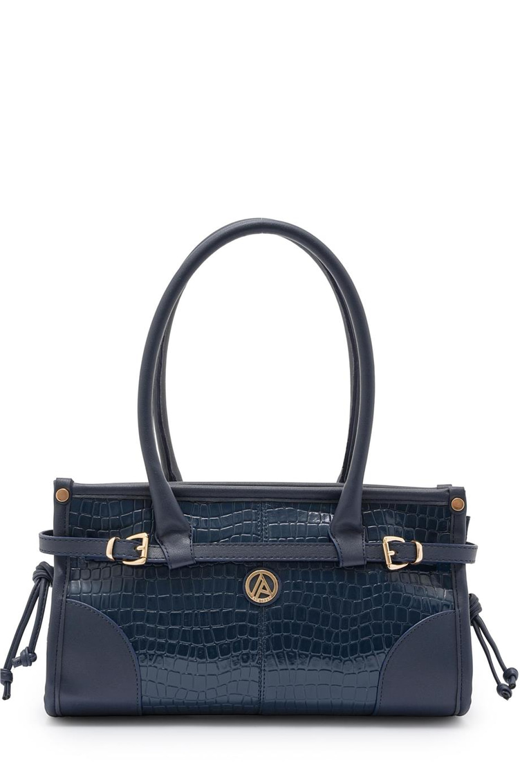Armine Club Çanta Lacivert Kroko - 26ARM176