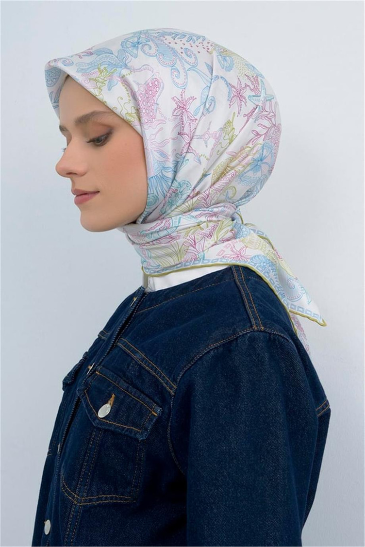 Armine Dj Saf İpek Eşarp 9545D (S) - 53