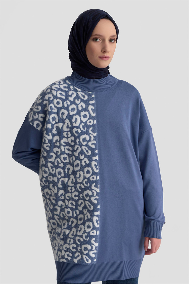Armine Trend Triko Tunik İndigo - 25KTD4110