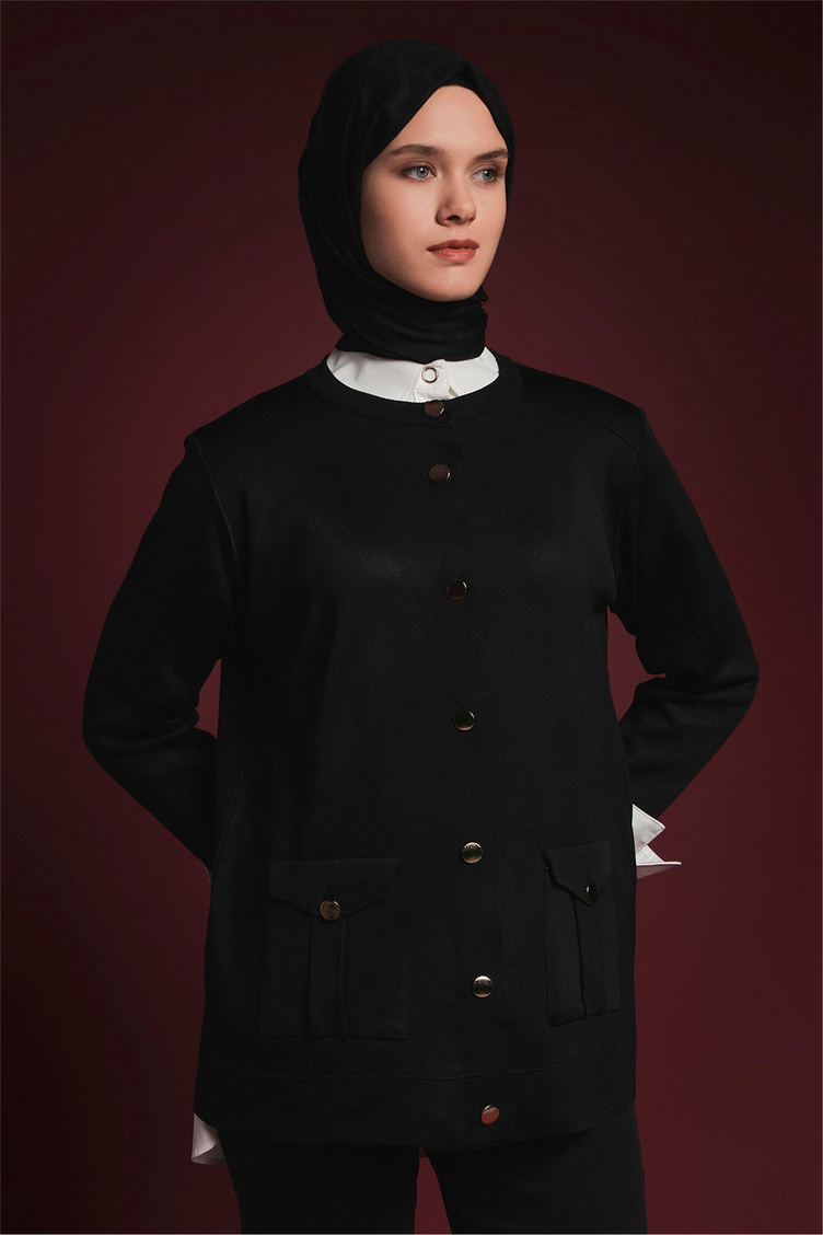 Armine Trend Triko Tunik Siyah - 25KTD4120