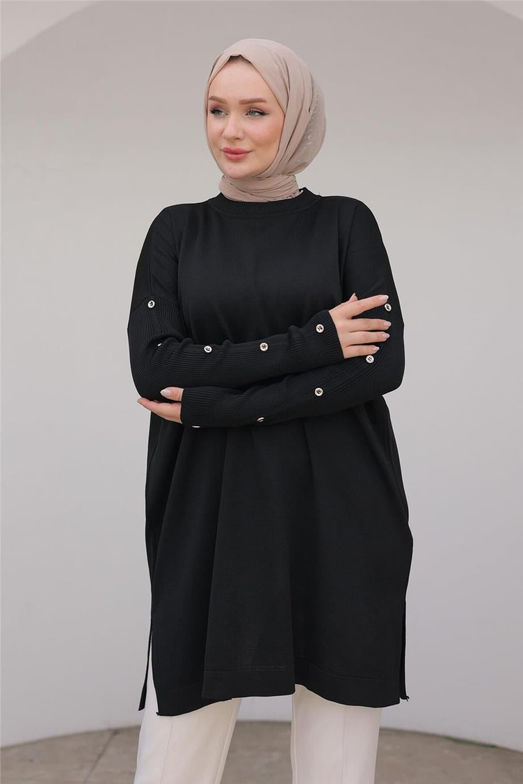 Armine Trend Triko Tunik Siyah
