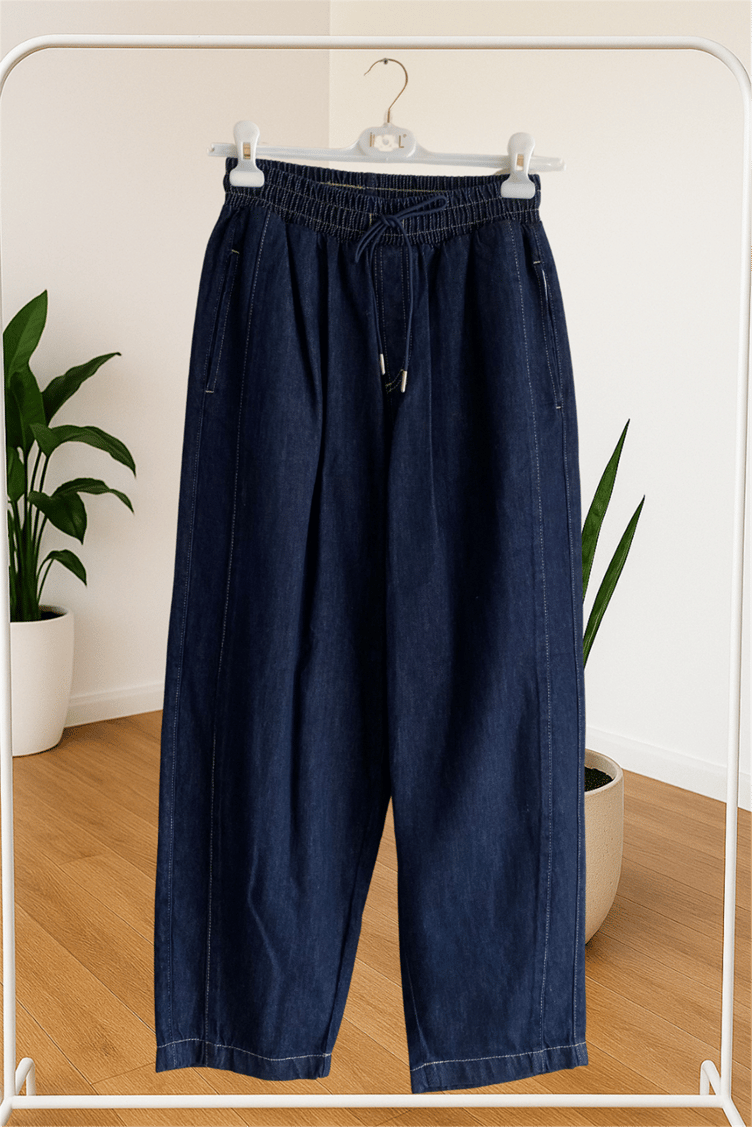 İkoll Konik Fit Denim Pantolon Lacivert - 25Kİ35846