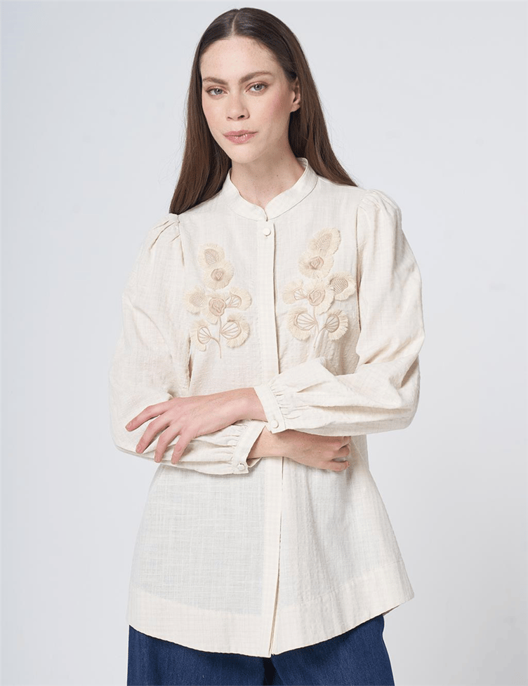 Kayra Bluz Krem - KA-B26-11039