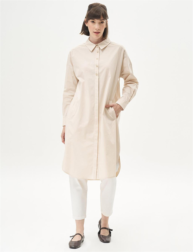 Kayra Krem Tunik