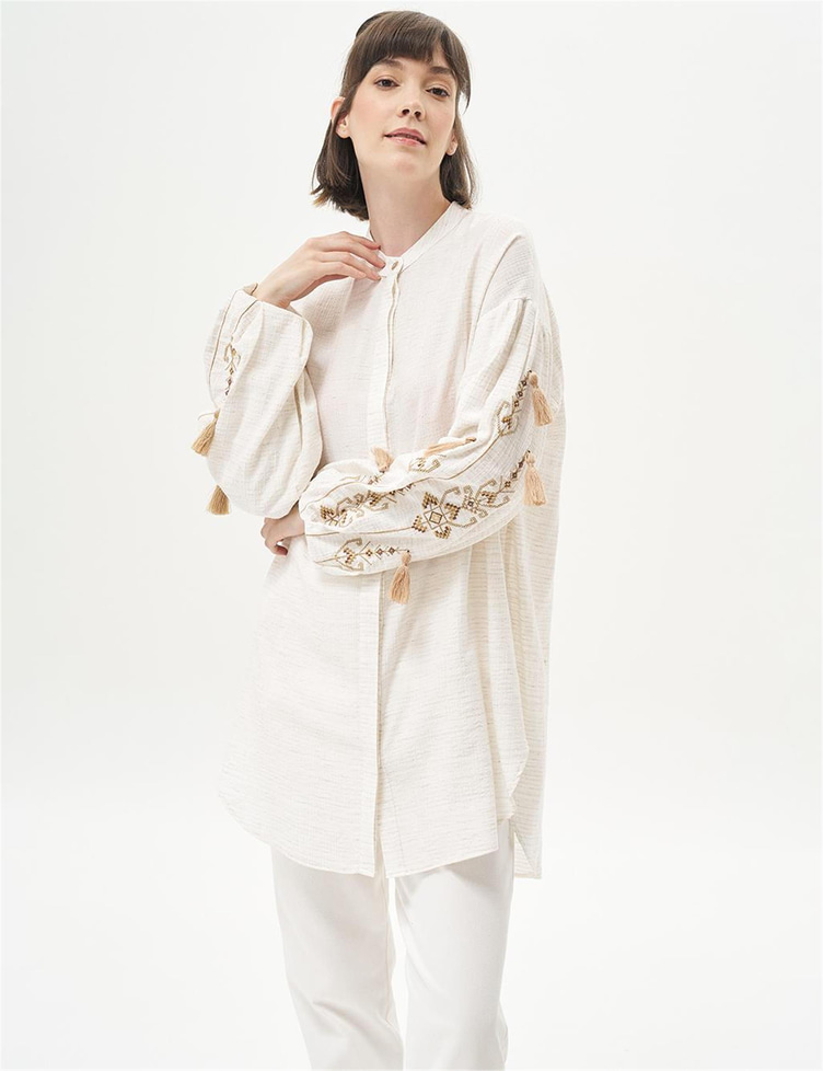 Kayra Krem Tunik