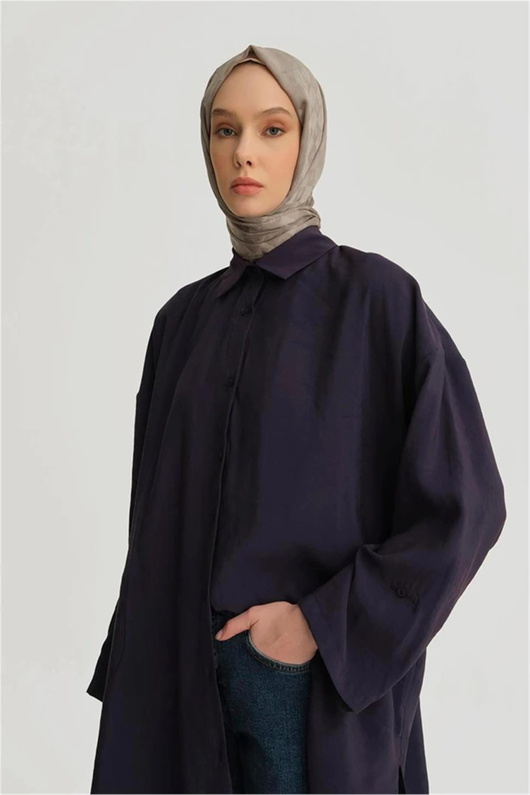 Modal Basic Tunik Lacivert