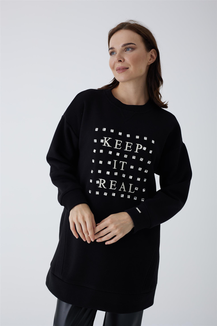 Mood Basıc Siyah Tunik