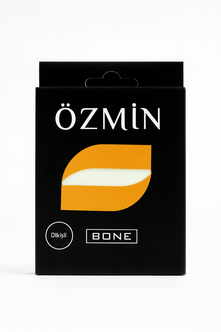 Özmin Dikişli Bone Ekru