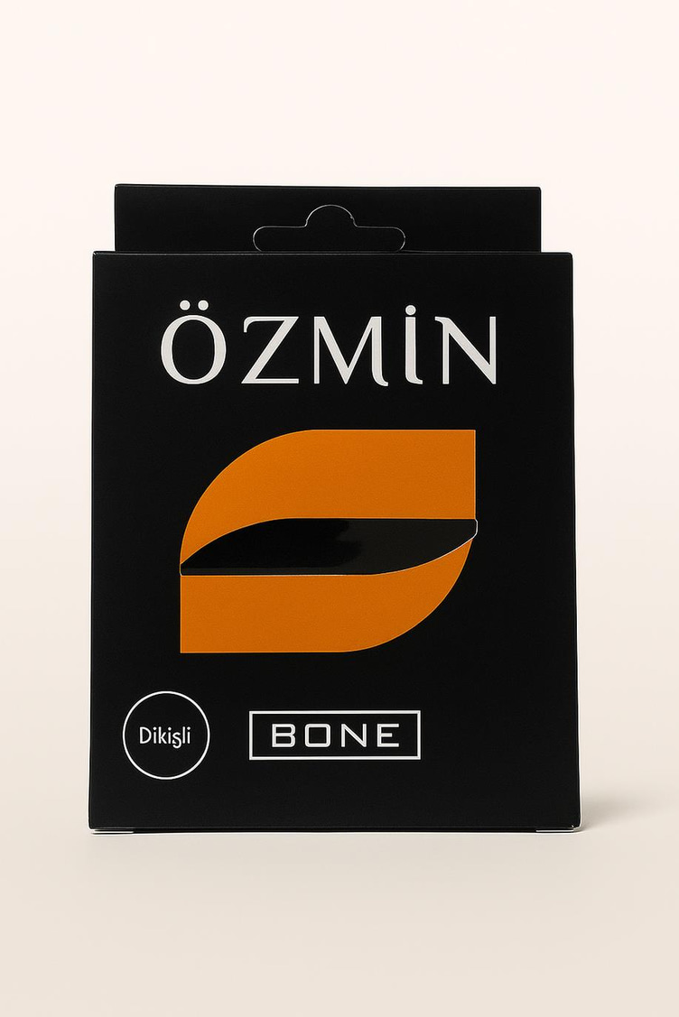 Özmin Dikişli Bone Siyah