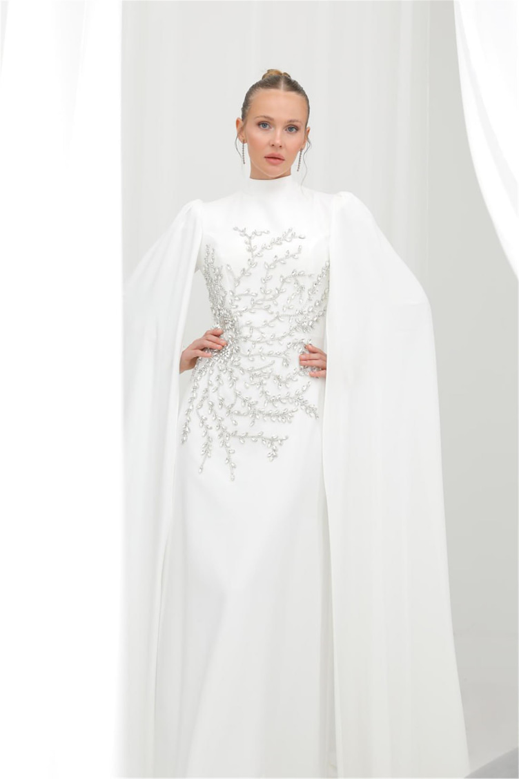 Puane Elbise Ekru 25YP12583