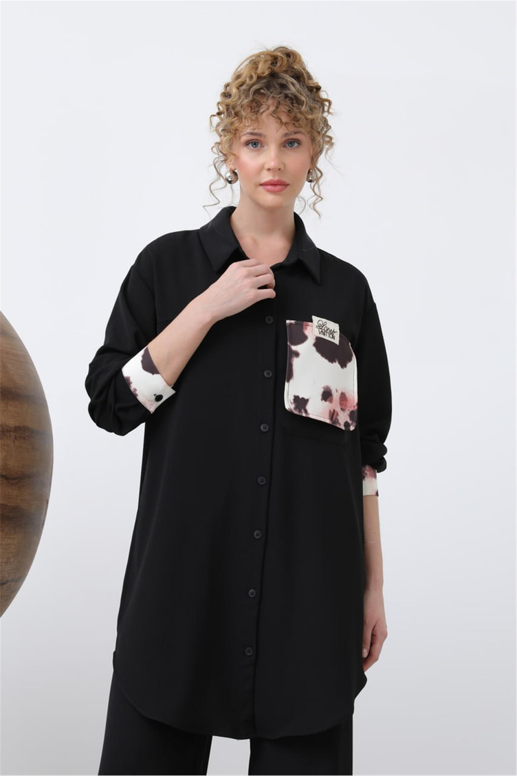 Puane Siyah 25Yp10660 Tunik