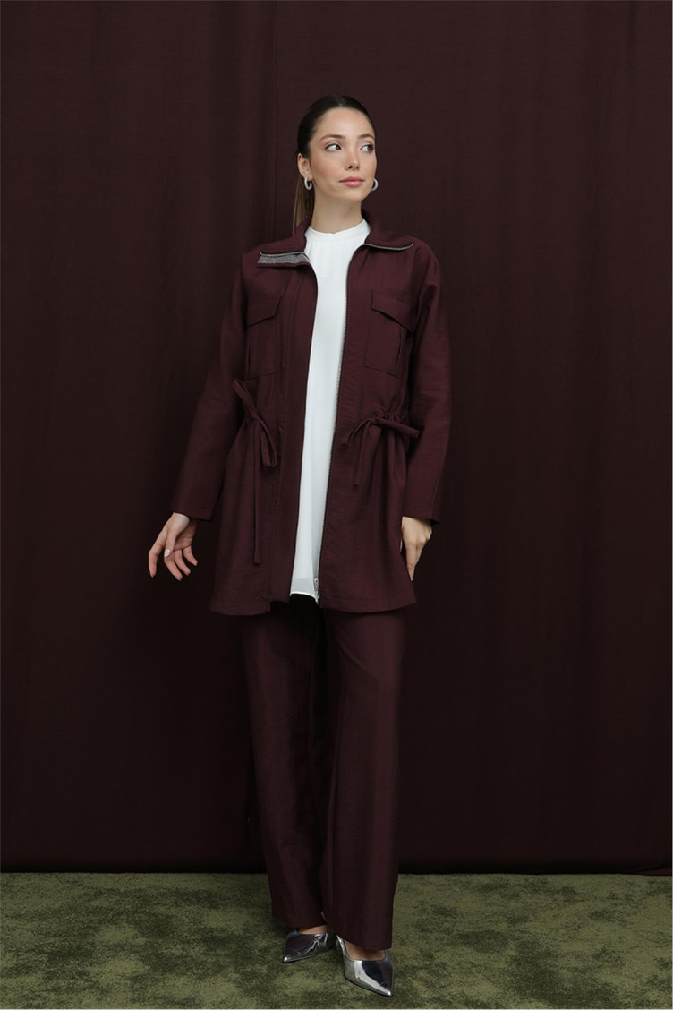 Puane Takım Bordo - 25KP14381