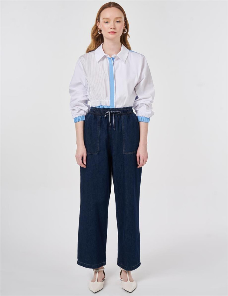 Torba Cepli Denim Pantolon Lacivert