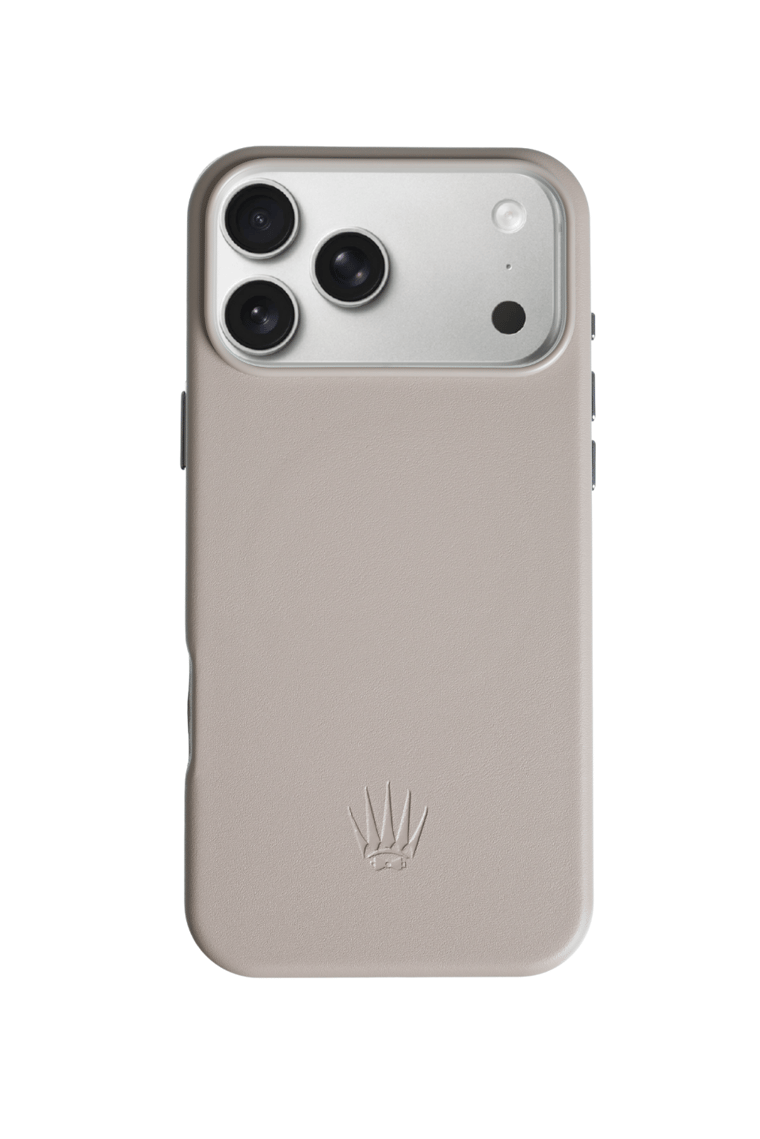 BexoCase iPhone 17 Pro Max gri deri kılıf