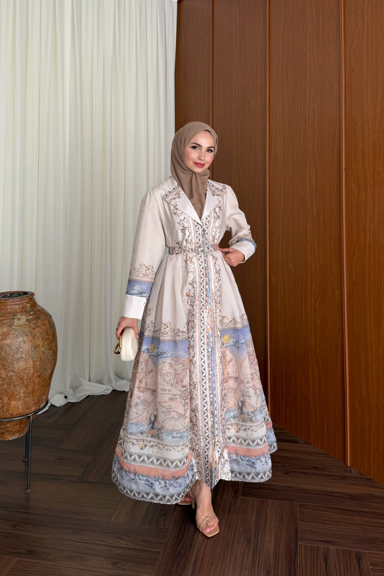 Almila Premium Elbise - LİLA