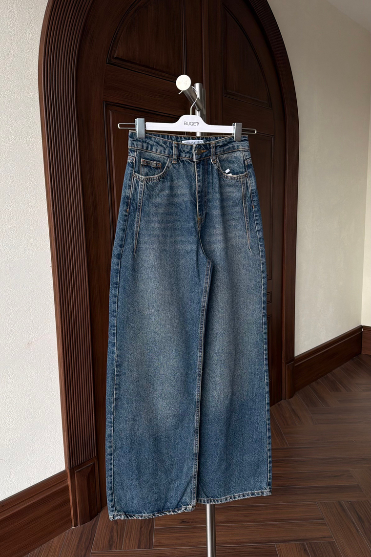 Denim Wide Leg Jeans - DENİM