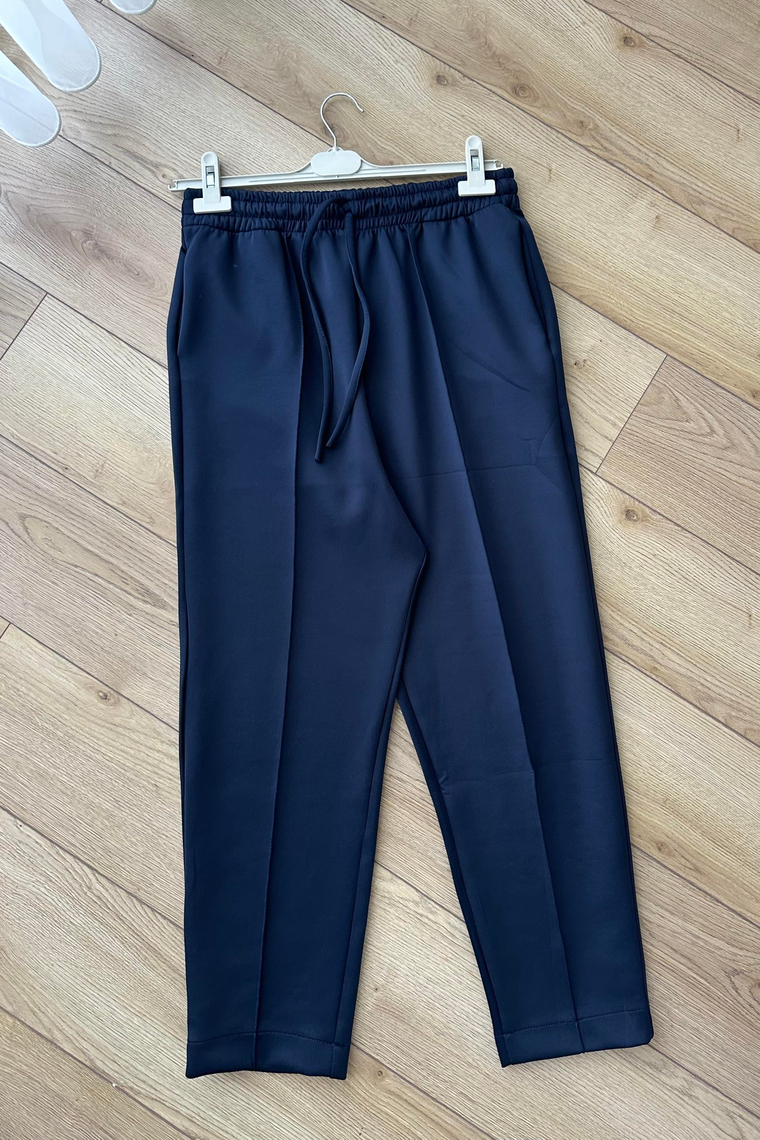 Havuç Kesim Çımalı Pantolon - LACİVERT