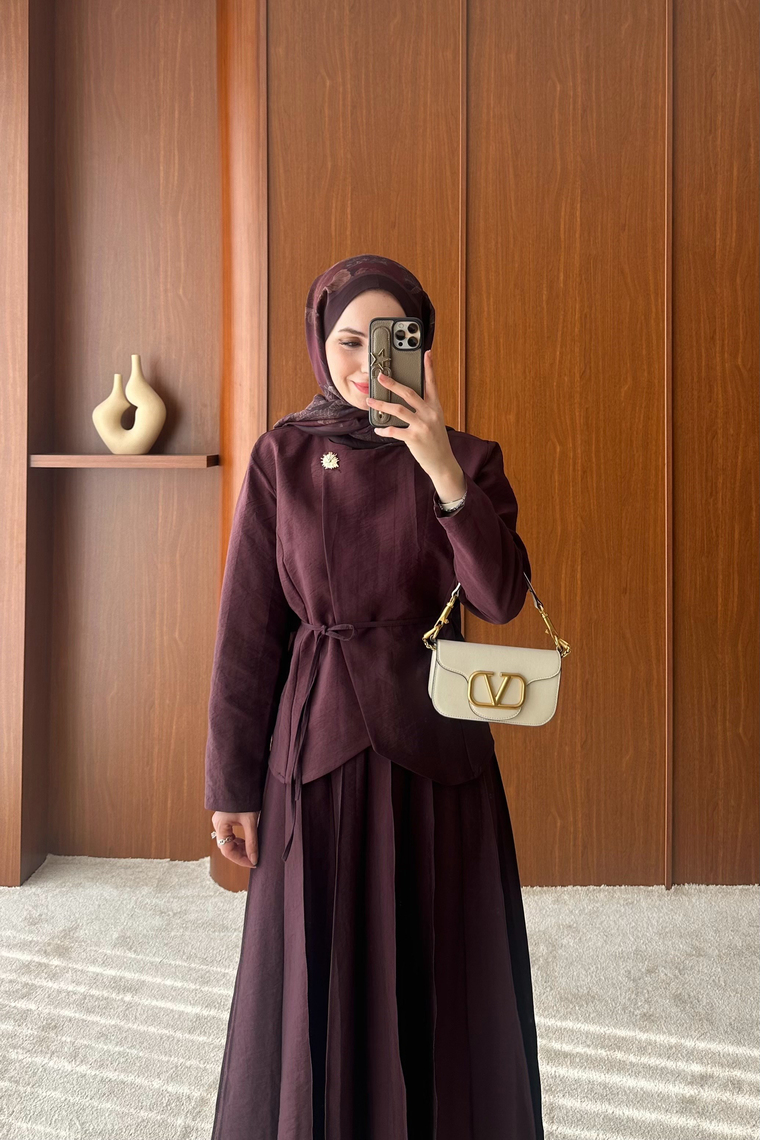 Larin Premium Etek Takım - MÜRDÜM