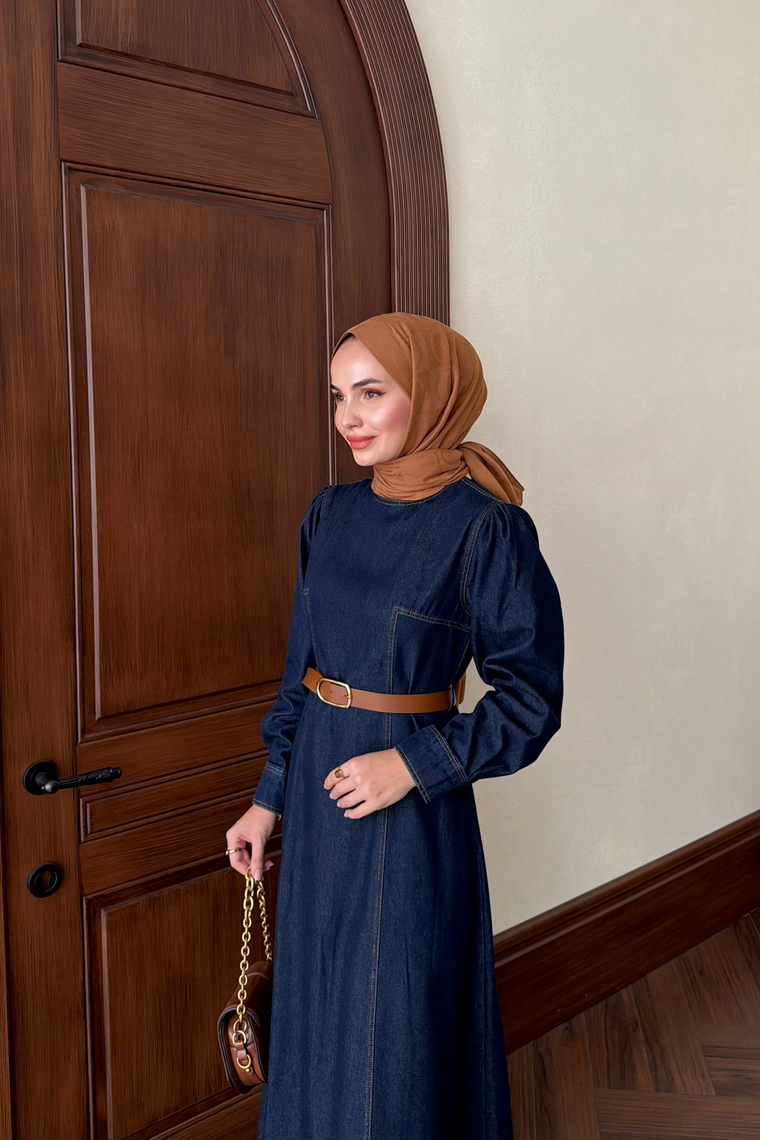 Liora Denim Elbise - DENİM