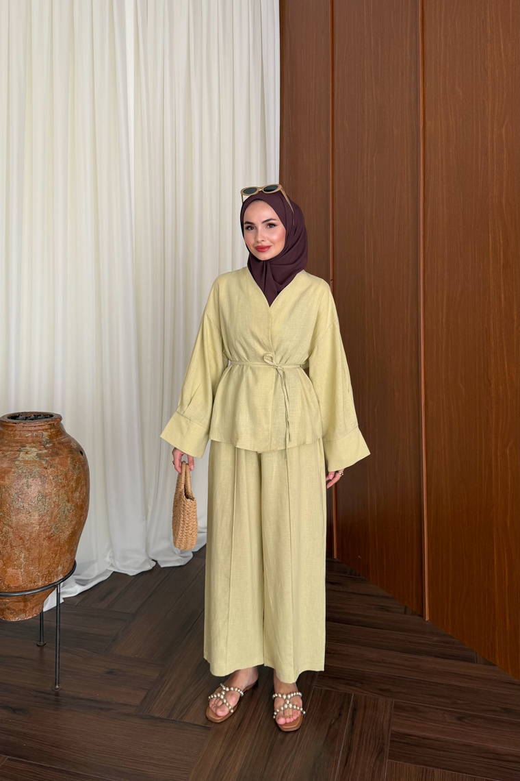 Maria Çımalı Pantolon Takım - ADA ÇAYI