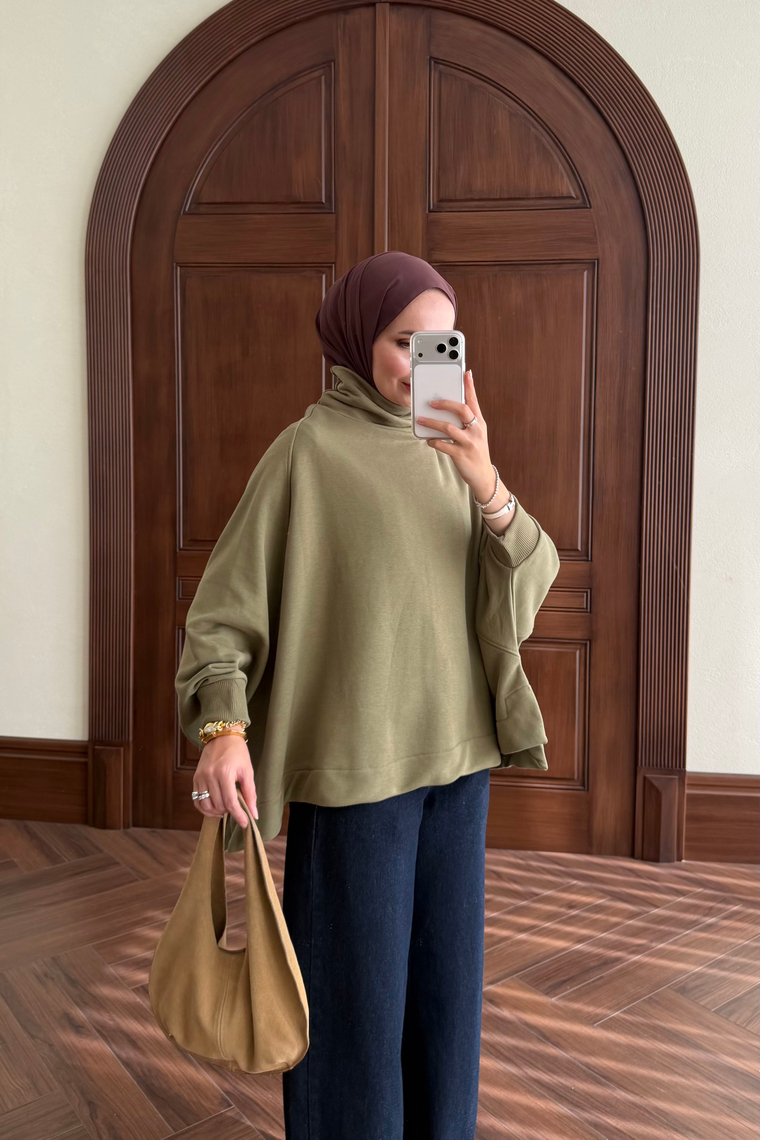Yarasa Kol Sweat - HAKİ