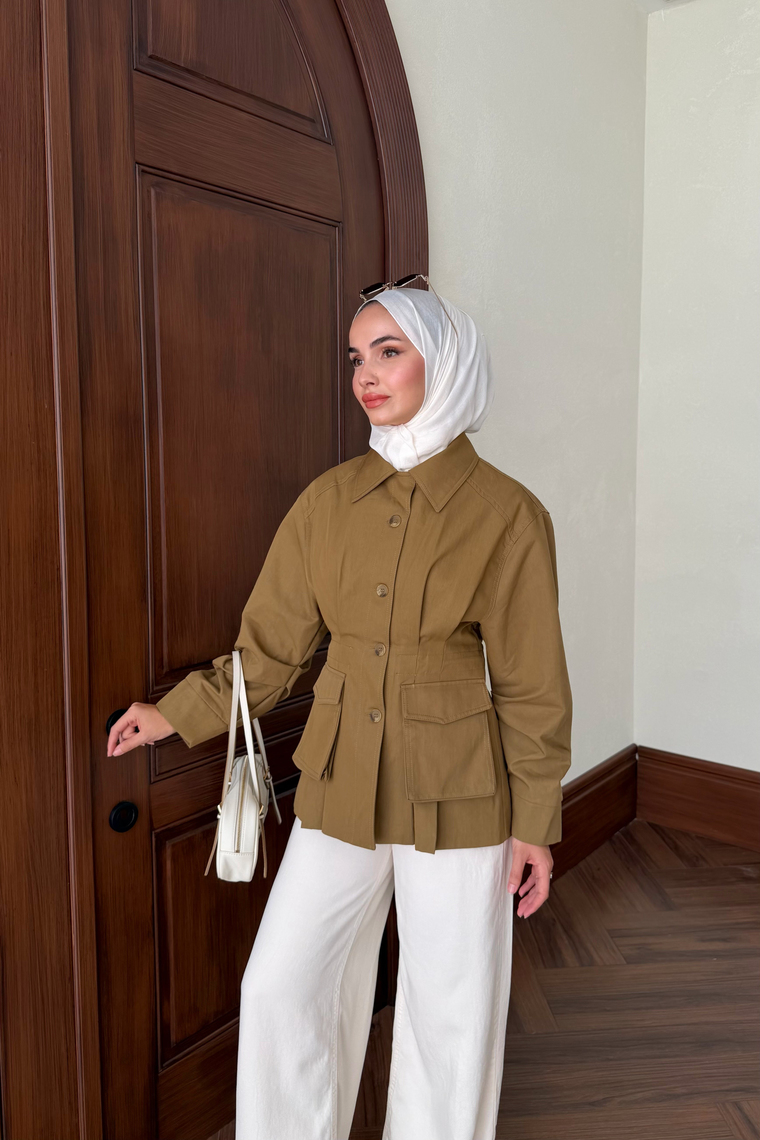 Akady Premium Trençkot - HAKİ