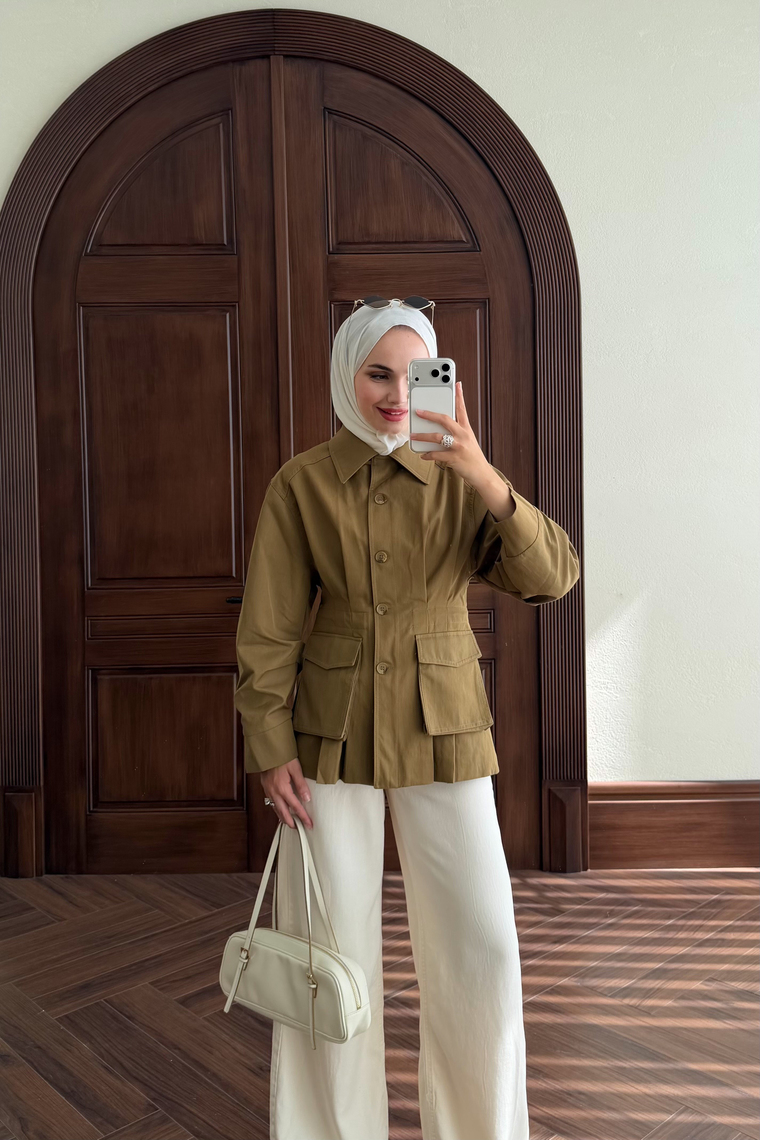 Akady Premium Trençkot - HAKİ