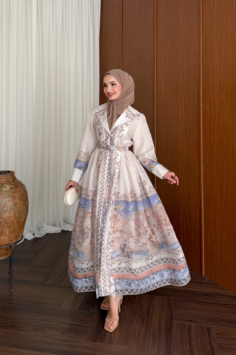 Almila Premium Elbise - LİLA