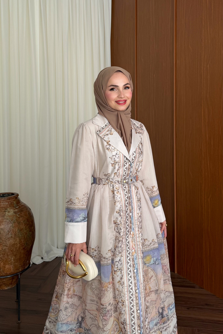 Almila Premium Elbise - LİLA