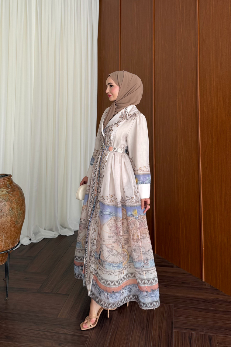Almila Premium Elbise - LİLA