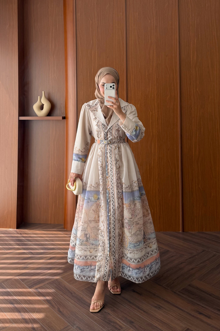 Almila Premium Elbise - LİLA