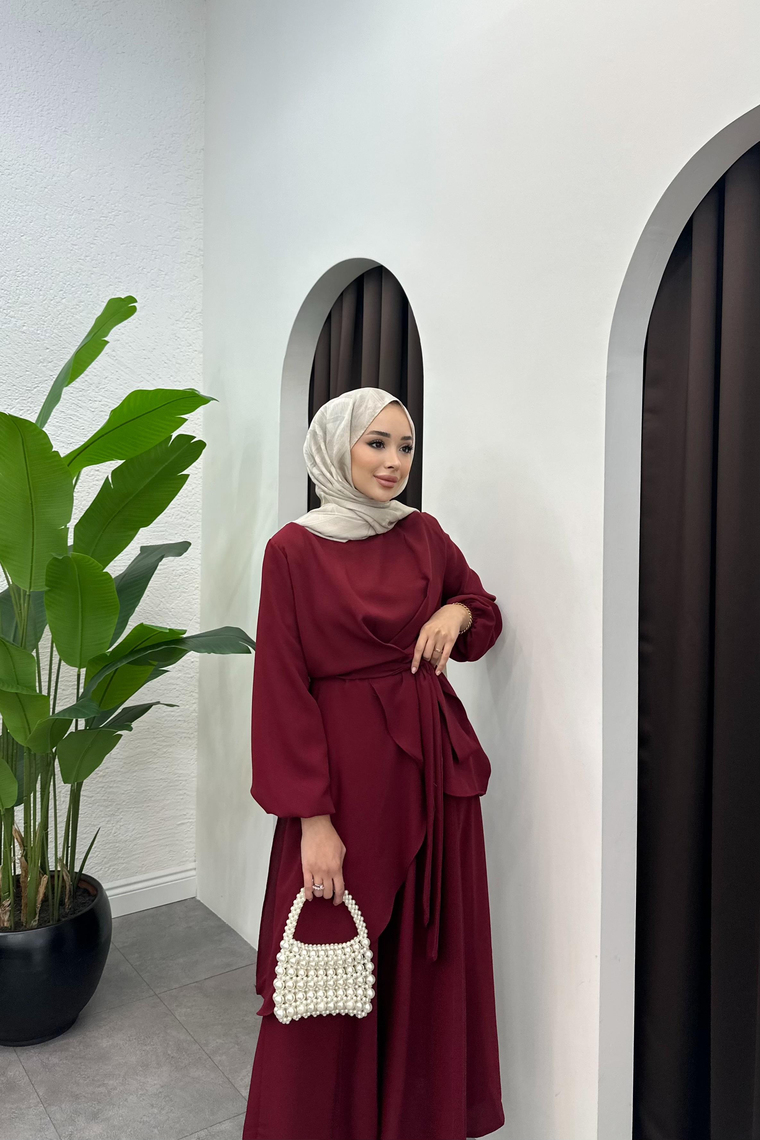 Cool Pantolonlu Takım - BORDO