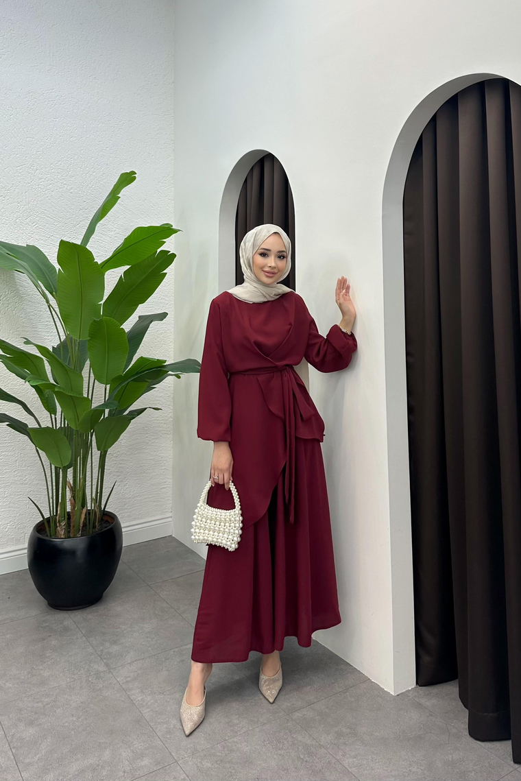 Cool Pantolonlu Takım - BORDO