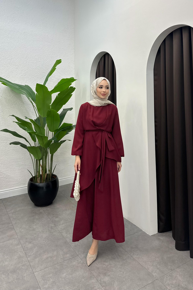 Cool Pantolonlu Takım - BORDO