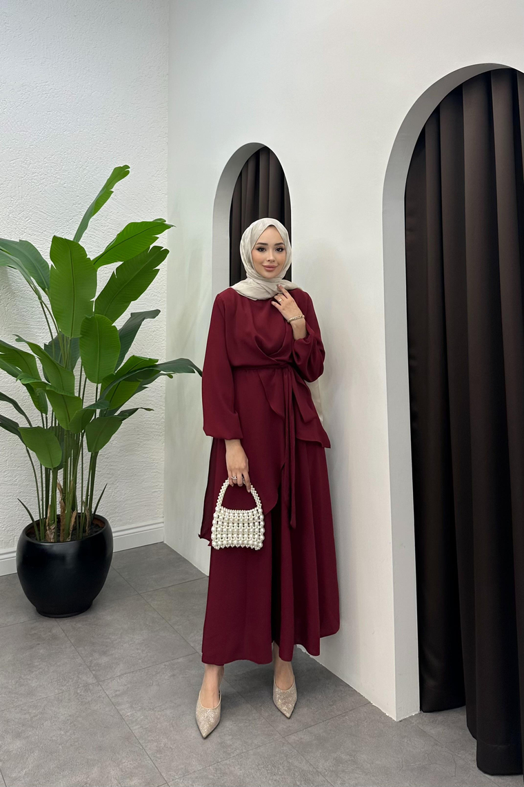 Cool Pantolonlu Takım - BORDO