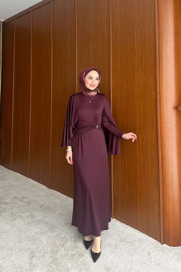 Denila Broş Detay Elbise - MÜRDÜM