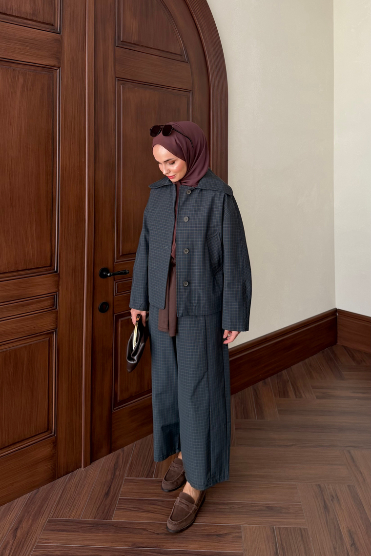 Ekose Bomber Ceket - HAKİ