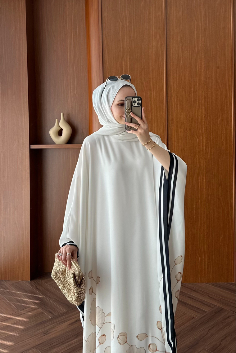 Elenora Kaftan Elbise - EKRU